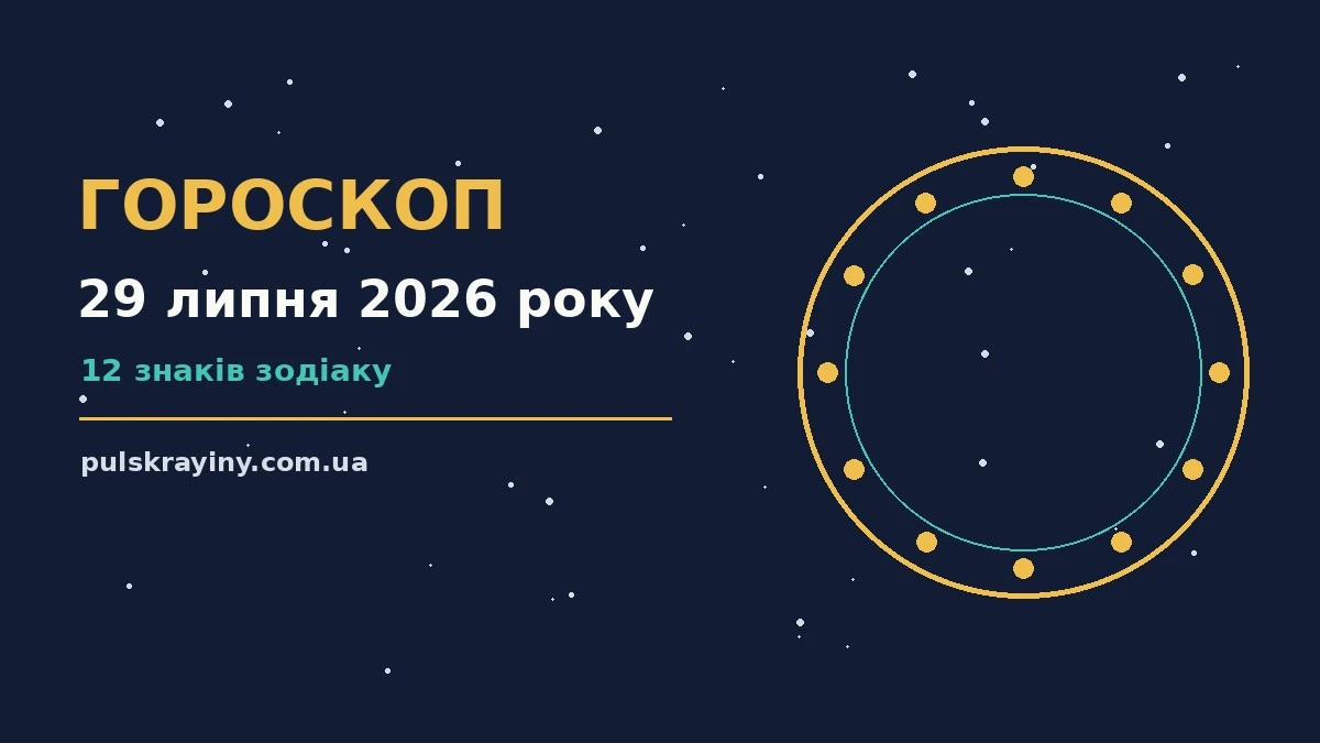 Гороскоп на 29 липня 2026 року: підказки перед важливим кроком для планів і важливих справ