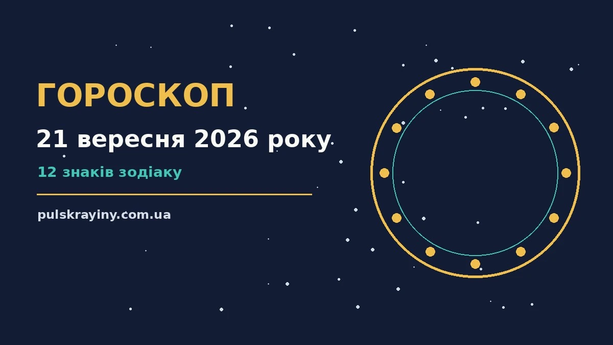 Гороскоп на 21 вересня 2026 року: підказки перед важливим кроком для планів і важливих справ